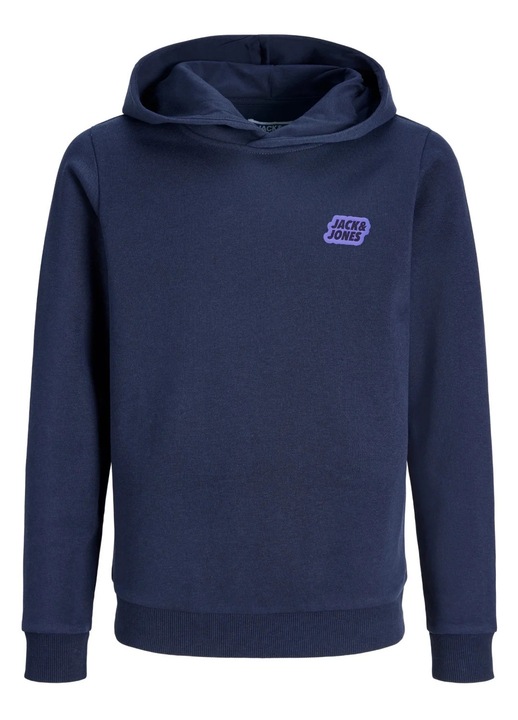 Jack & Jones Суитшърт за момчета с качулка без цип, Regular Fit, JJAMI, Тъмно морско синьо