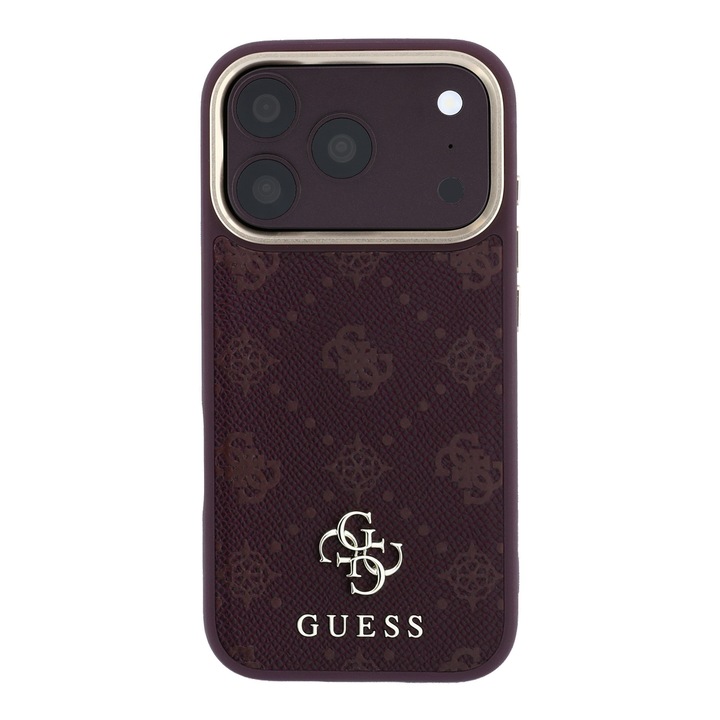 Husa MagSafe pentru Apple iPhone 18 Pro / 17 Pro, Guess, Peony 4G Small Logo, Visinie