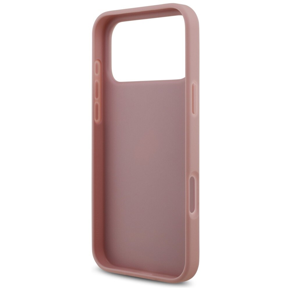 Husa Guess Fixed Glitter Big 4G compatibila cu iPhone 18 Pro Max / 17 Pro Max, Roz