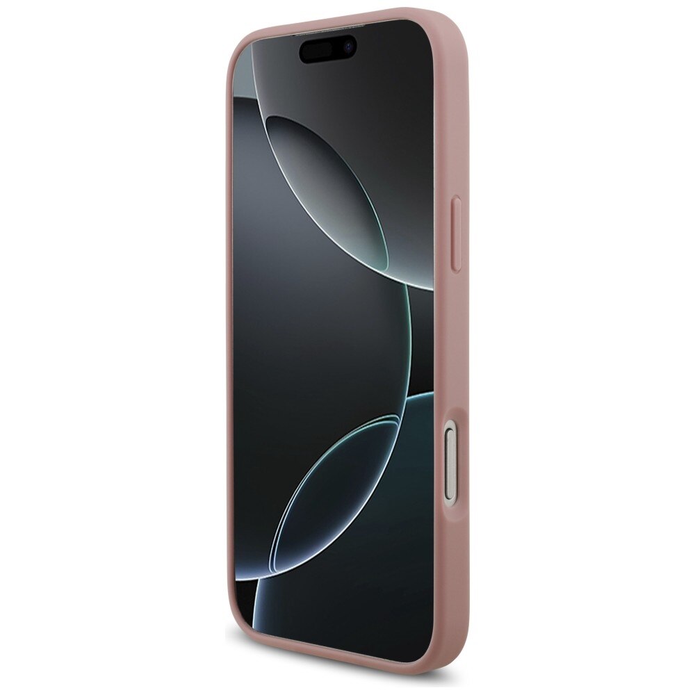 Husa Guess Fixed Glitter Big 4G compatibila cu iPhone 18 Pro Max / 17 Pro Max, Roz