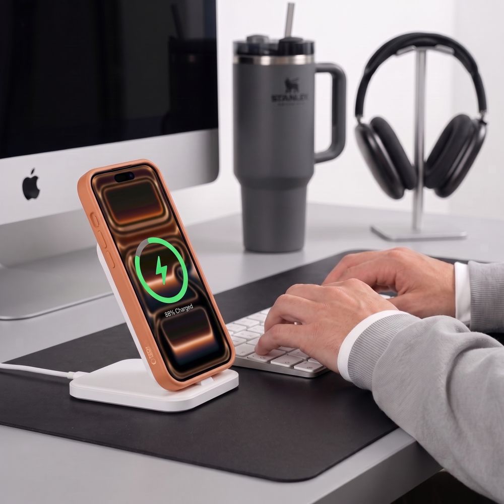 Husa Tech-Protect BasicMag cu MagSafe compatibila cu iPhone 18 Pro / 17 Pro, Portocaliu