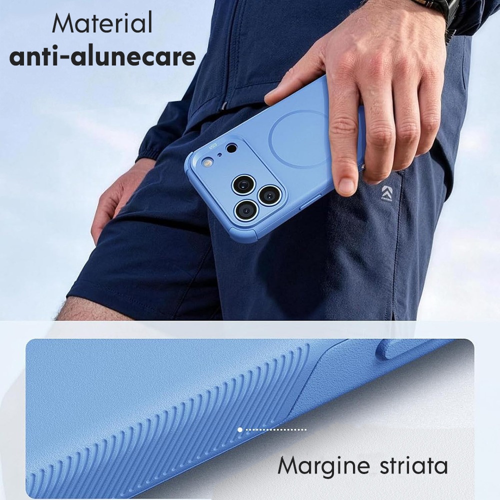 Husa pentru Apple iPhone 18 Pro Max / iPhone 17 Pro Max ESR Cyber HaloLock, Protectie Camera, MagSafe, Incarcare wireless, Albastru deschis