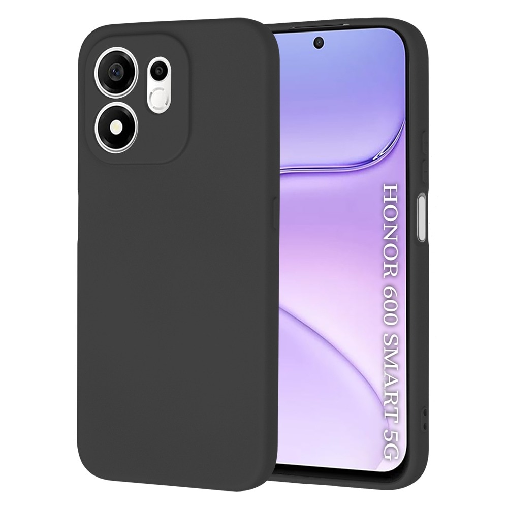 Husa pentru Honor 600 Smart Daden® Silicon SoftFlex, Ultra Slim, Protectie sporita, Interior de microfibra, Negru