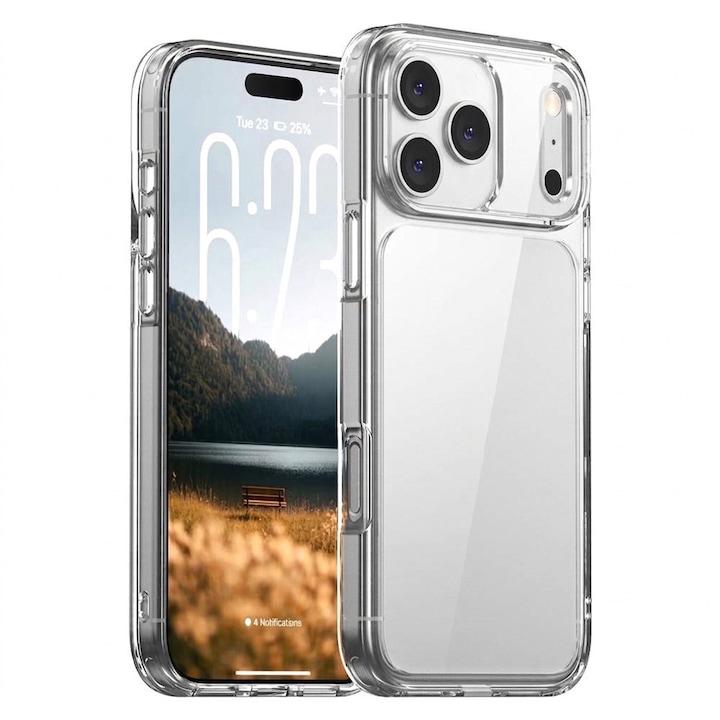 Husa pentru iPhone 18 Pro Max Daden® Transparent Clear, Anti ingalbenire, Protectie ridicata, Transparenta