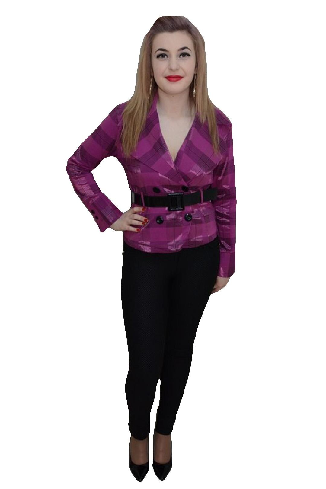 Camasa cu curea lata si lucioasa in talie, D&J Exclusive, Mov