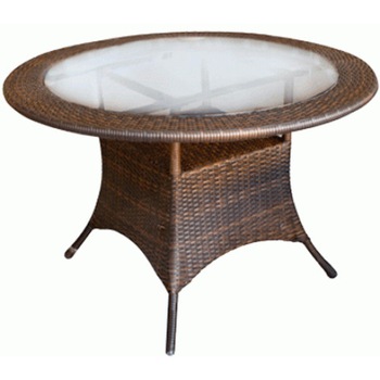 Masa gradina,terasa KALINA MORRO rotunda din ratan culoare cafea Masa gradina,terasa KALINA MORRO rotunda din ratan culoare cafea
