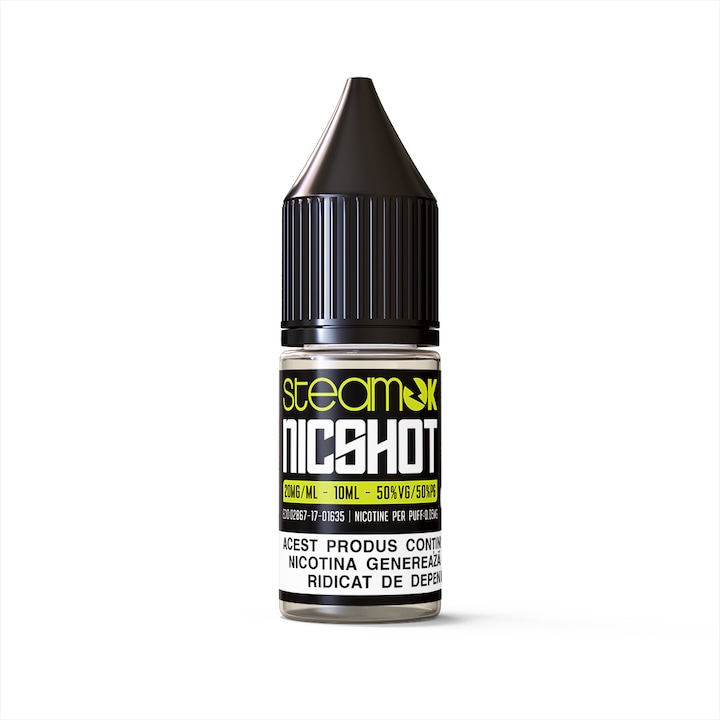 Shot Nicotina SteamOK, 20mg, 10ml, 50VG-50PG