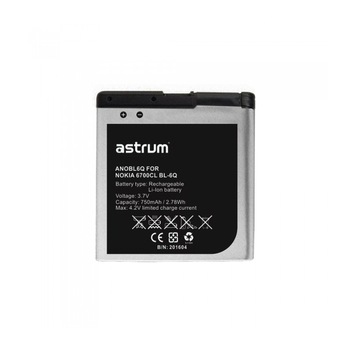 Acumulator ANOBL6Q, Nokia BL-6Q, 750mAh, Nokia 6700CL, Astrum Acumulator ANOBL6Q, Nokia BL-6Q, 750mAh, Nokia 6700CL, Astrum
