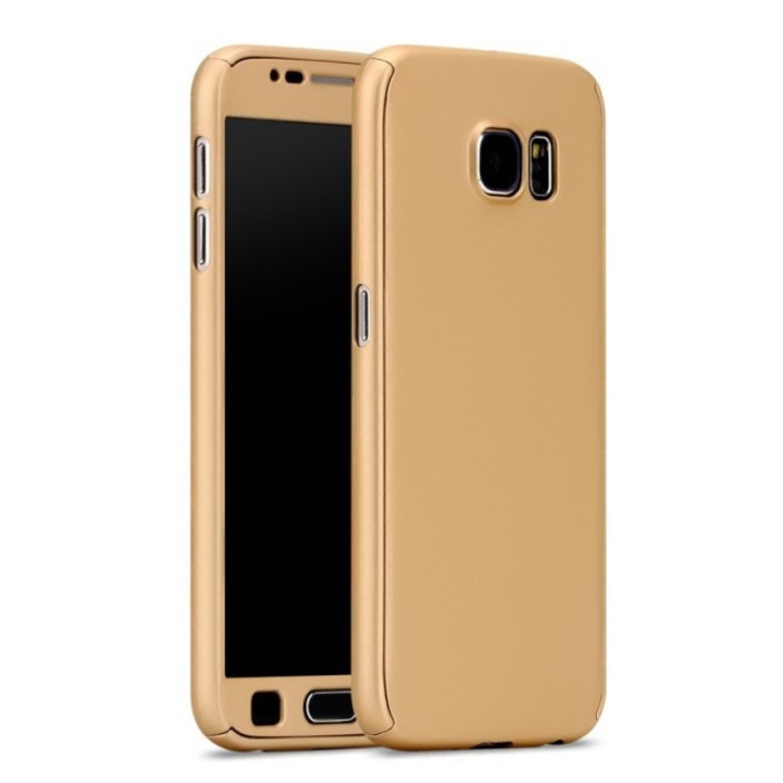 MyStyle Gold Fullbody калъф за Samsung Galaxy S7 EDGE пълно 360 градусово покритие с защитен протектор