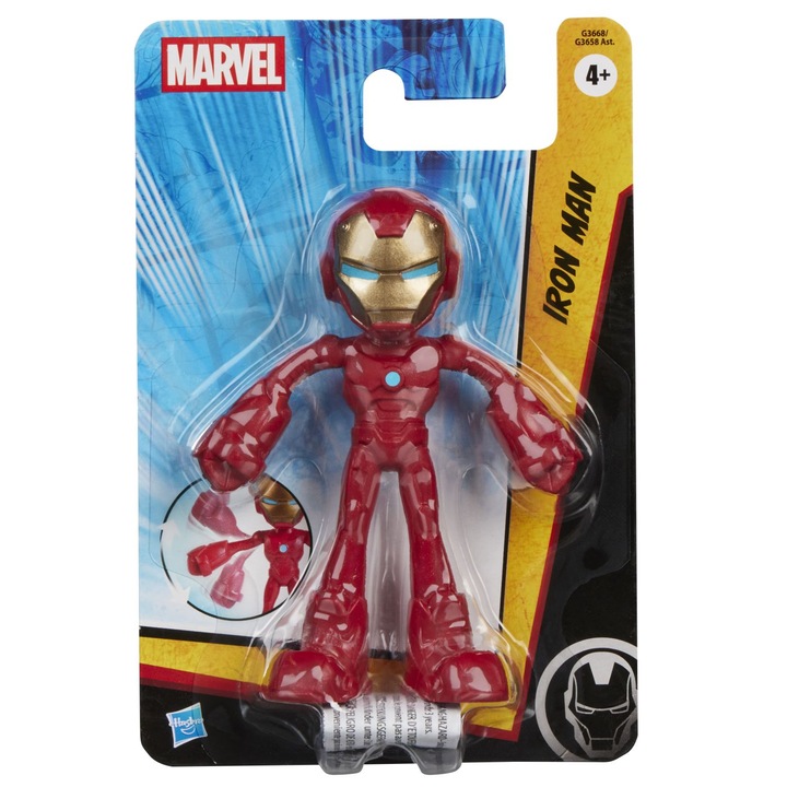 Екшън фигурка Marvel, Hasbro, Iron Man, 6см, стилизиран дизайн