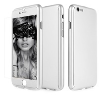 husa telefon apple iphone 6 plus  6s plus ofera protectie 360 ultrasubtire full silver folie sticla imagen 25_0_
0