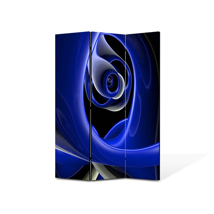 Paravan de Camera ArtDeco din 3 Panouri Abstract Decorativ Negura 105 x 150 cm