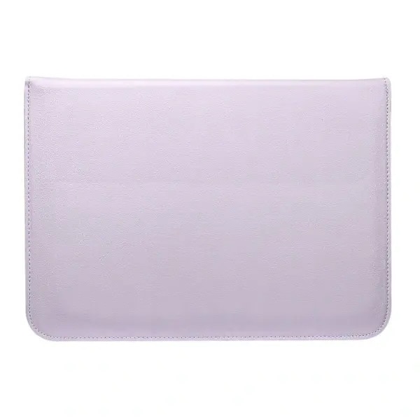 Husa tip plic pentru laptop din piele PU, compatibila cu MacBook Air 13.3"/iPad Pro 12.9", roz pal