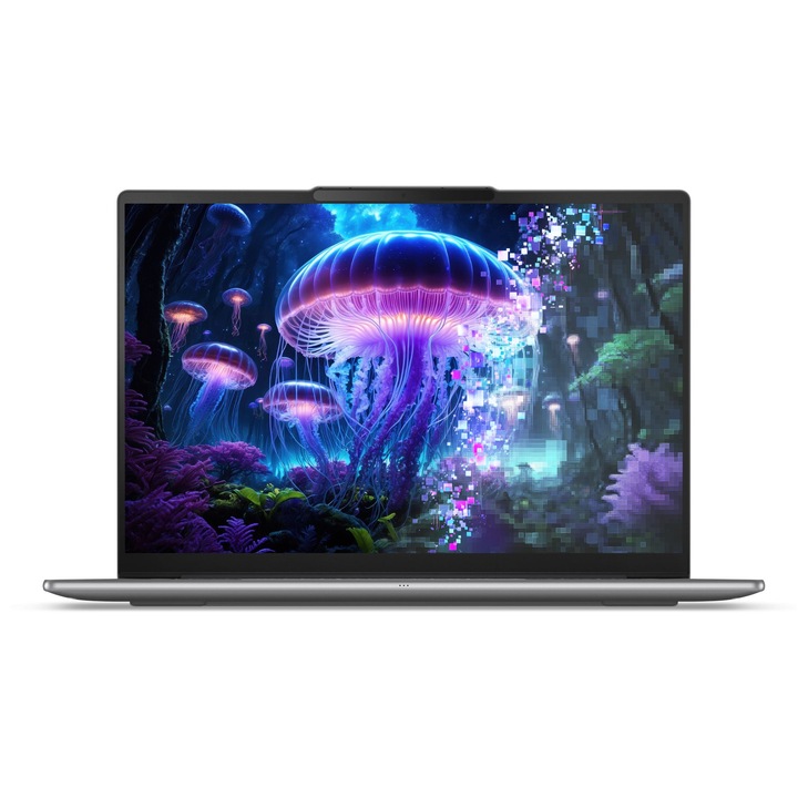 Лаптоп Lenovo Yoga Slim 7 14AKP10 с AMD Ryzen AI 7 345 (2.0/4.6GHz, 8M), 16 GB, 512GB M.2 NVMe SSD, AMD Radeon 840M, Free DOS, Сребрист