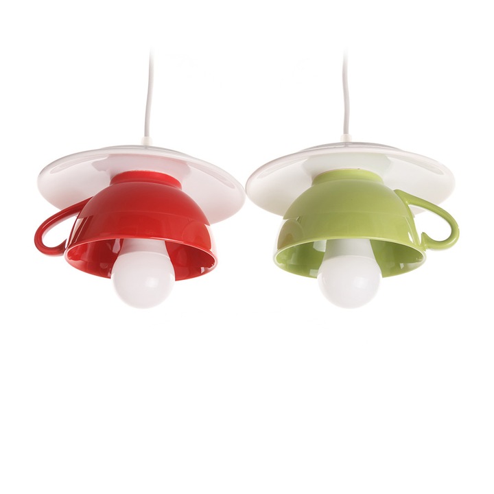 Lustra "Afternoon tea" funky twins red-green