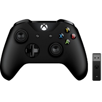 Controller wireless Microsoft Xbox cu adaptor pentru PC Controller wireless Microsoft Xbox cu adaptor pentru PC