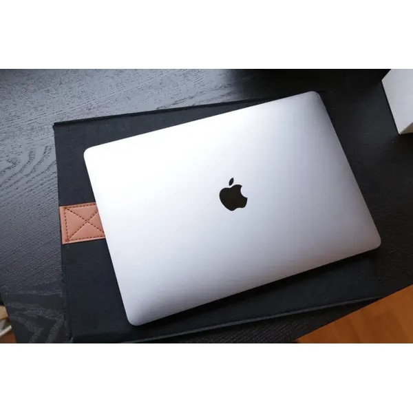 Husa pentru laptop din textil, compatibil MacBook Pro/Air 13 inch, negru/maro, 13 inch