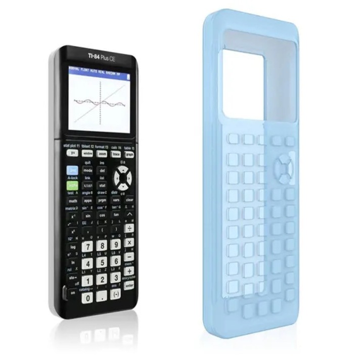 Силиконов калъф за Texas Instruments TI-84 Plus CE, светлосин