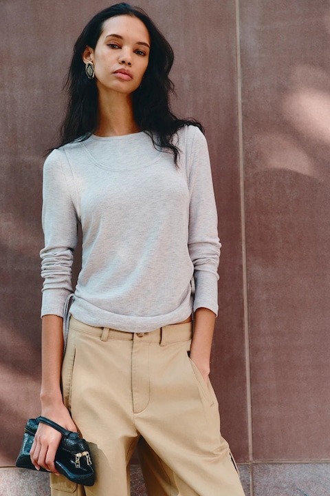 Marks & Spencer, Bluza regular-fit, Gri deschis