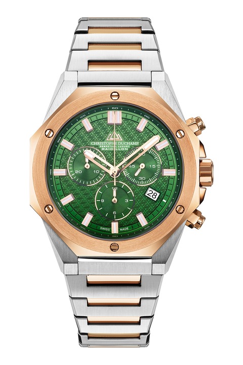 Christophe Duchamp, Часовник от неръждаема стомана Raidillon, Сребърен, Rose Gold