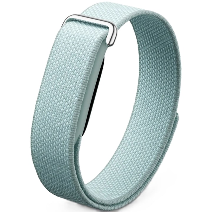 Bratara fitness HUAWEI Band 10, Android /iOS, Titanium Color Aluminum Alloy Body with Green Fluoroelastomer Strap