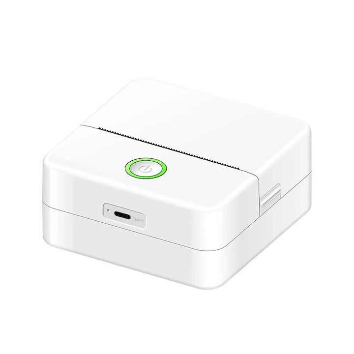Преносим принтер K0206-260903-2338, Bluetooth, USB-C (Type-C), за документи и снимки, бял