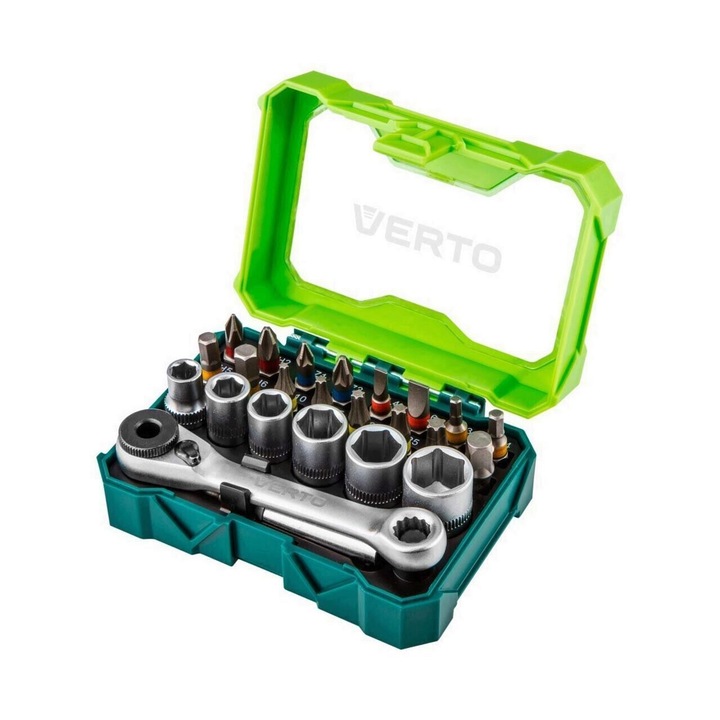 Set biti cu suport capat 24 piese VERTO 66H624