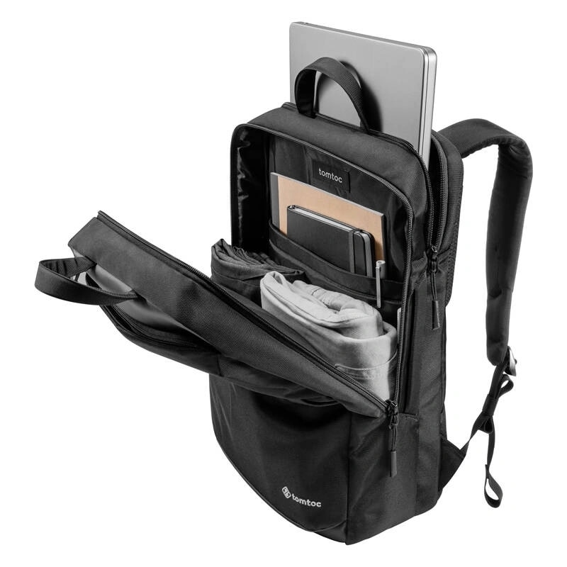 Rucsac pentru calatorii Tomtoc Explorer T71, 45 x 30 x 17 cm, Capacitate 24L, Negru