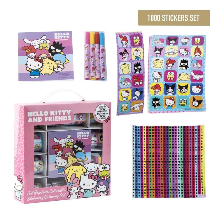Комплект стикери Hello Kitty and Friends 1000 бр.