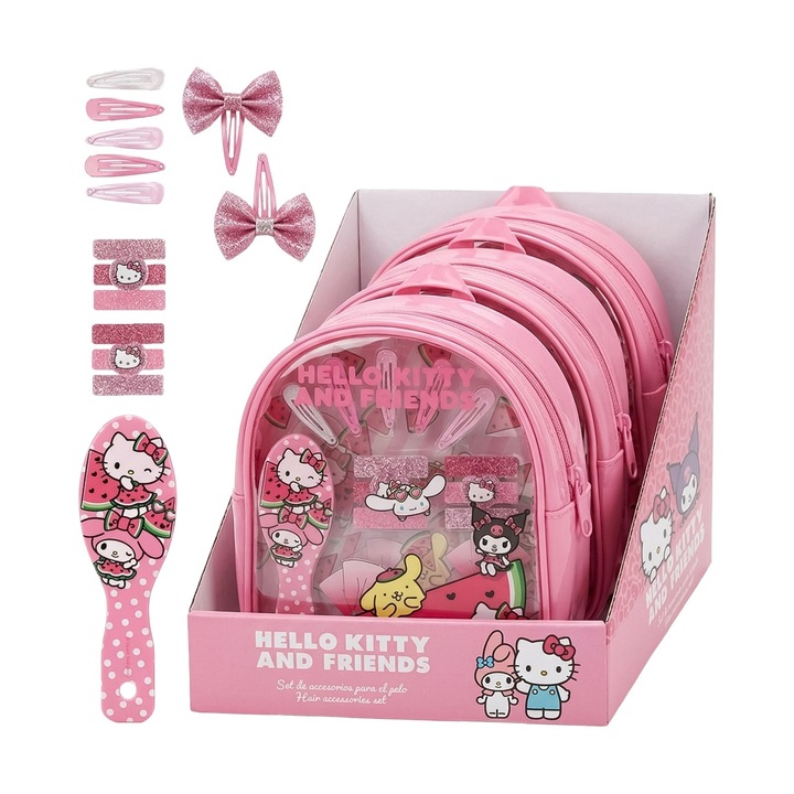 Cerda Beauty Sanrio: Hello Kitty - Комплект аксесоари с мини раница (2500003726)