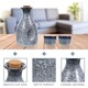 Set japonez de sake, oala ceramica cu 4 cani, suprafata mata