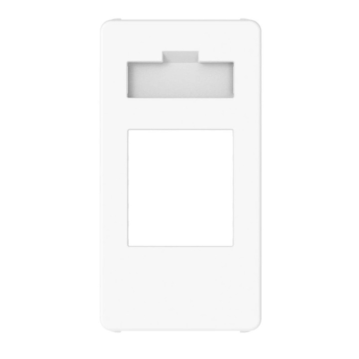 Carcasa conector RJ45, HDMI, USB 1 modul TIP KEYSTONE Gewiss System Pura ALB Lucios GWC20270