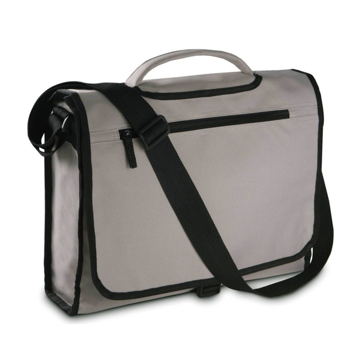 Geanta pentru laptop, poliester 600D, Crem, One Size INTL