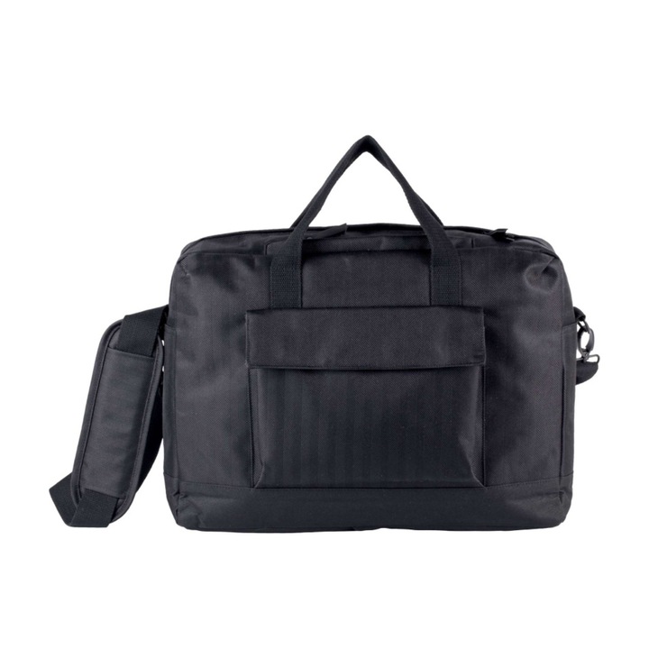 Geanta pentru laptop, poliester, Maner negru, One Size INTL