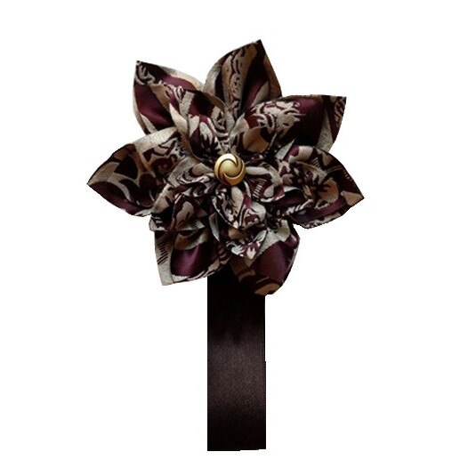 Magnet draperie maro/crem