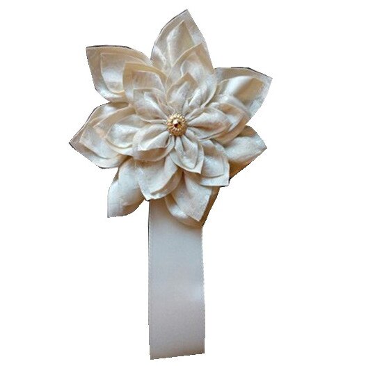 Magnet draperie alb-ivory