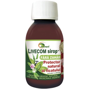 Supliment alimentar LIVECOM Sirop fara zahar, AYURMED, 100 ml Supliment alimentar LIVECOM Sirop fara zahar, AYURMED, 100 ml