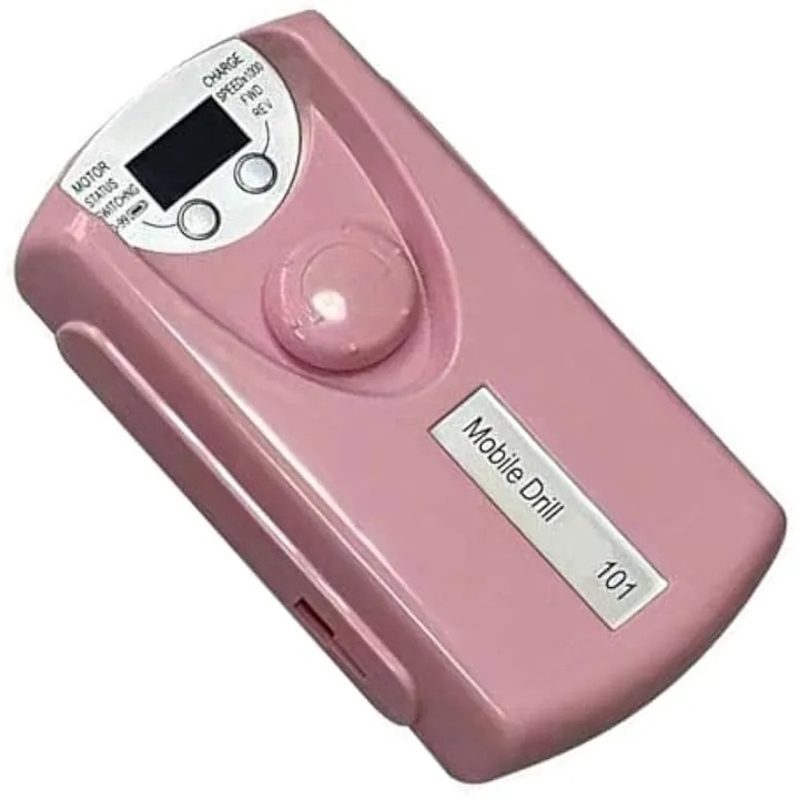 Masina de unghii electrica reincarcabila cu zgomot redus, 30000 RPM, include biti si banda de slefuit, inclusiv dispozitiv de manichiura pentru acasa sau salon, lustruitor portabil cu banda de slefuit