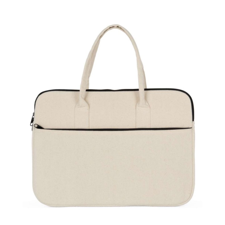 Geanta messenger pentru tableta, bumbac, Natural, One Size INTL