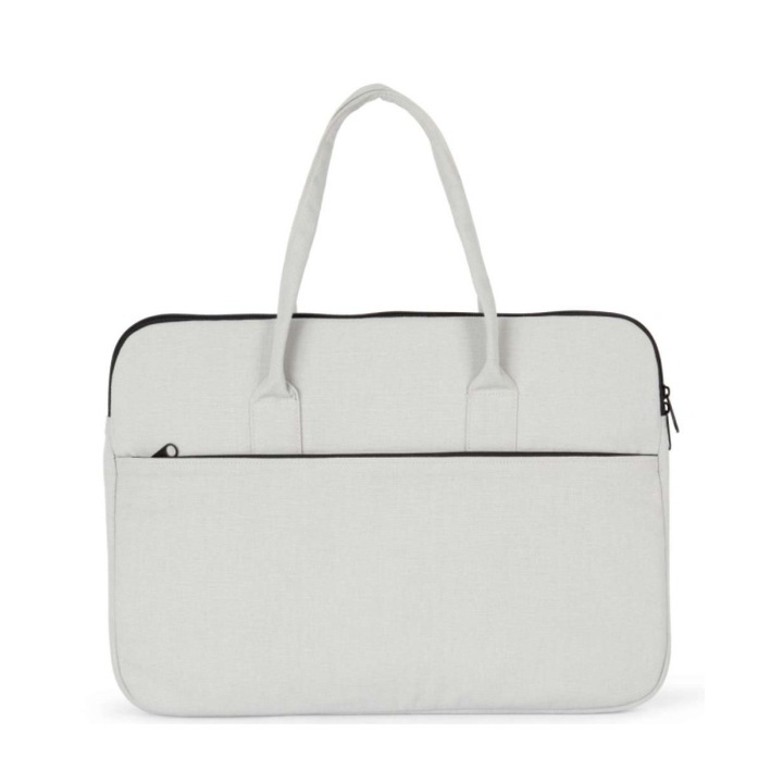 Geanta messenger pentru tableta, bumbac, Gri pal, One Size INTL
