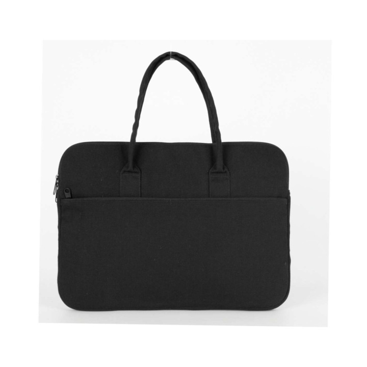 Geanta messenger pentru tableta, bumbac, Negru, One Size INTL