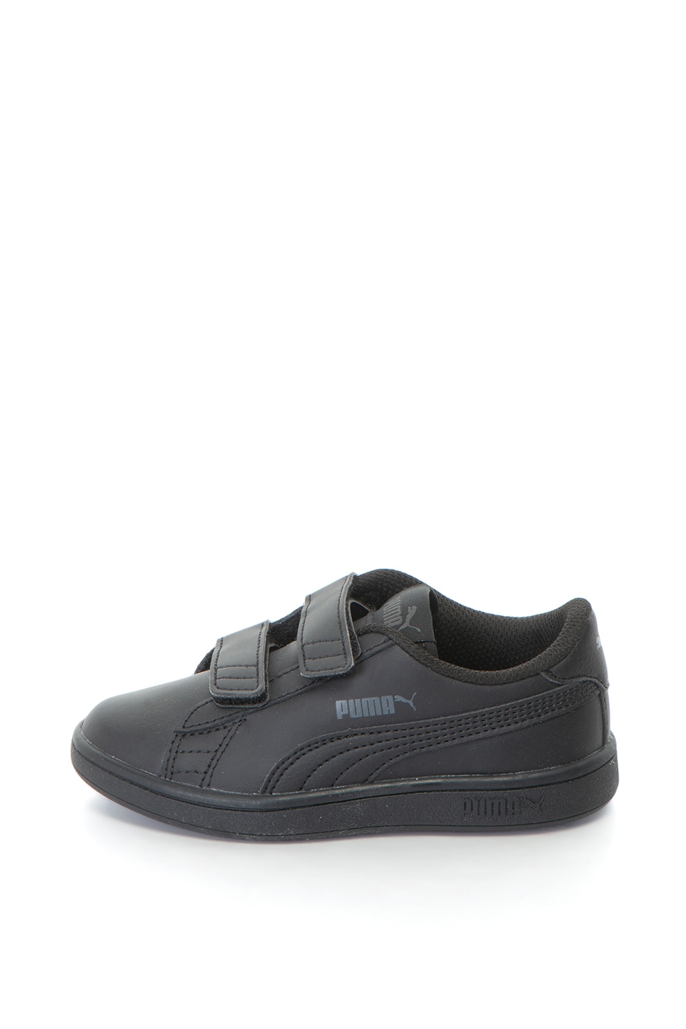 Puma, Pantofi sport cu velcro Smash v2, Negru