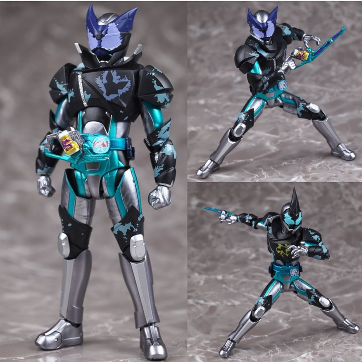 Колекционерска артикулирана фигурка Bandai S.H.Figuarts Kamen Rider Evil Bat Jackal Genome, с аксесоари и ефектни части, многоцветна, k0548-260902-670