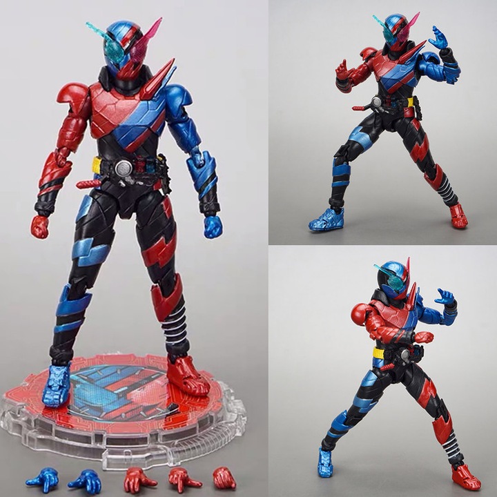 Артикулирана фигурка BANDAI S.H.Figuarts Kamen Rider Build RabbitTank Form, с аксесоари и ефектни части, Многоцветен, k0548-260902-654