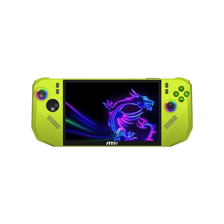 Consola de jocuri MSI Claw A8 BZ2EM-058GR - 8" IPS FHD+ (1920x1200) 120Hz VRR, 24GB LPDDR5x, 1TB SSD, Windows 11 Home - Neon Green