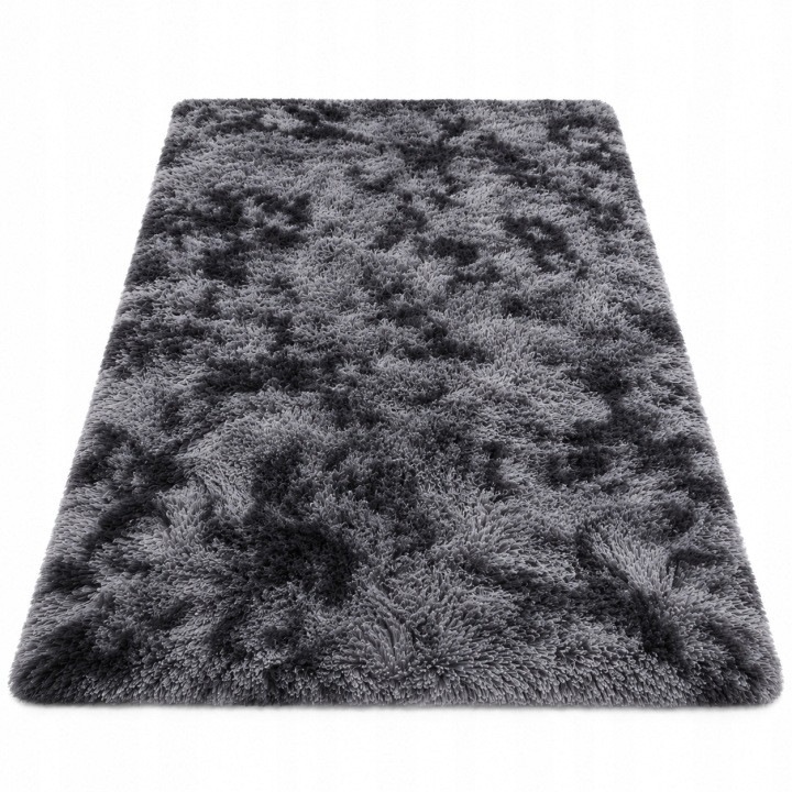 Covor shaggy Ombre 31CJ-K0274-260831-6687, poliester, gri inchis, 180 x 285 cm, 35 mm