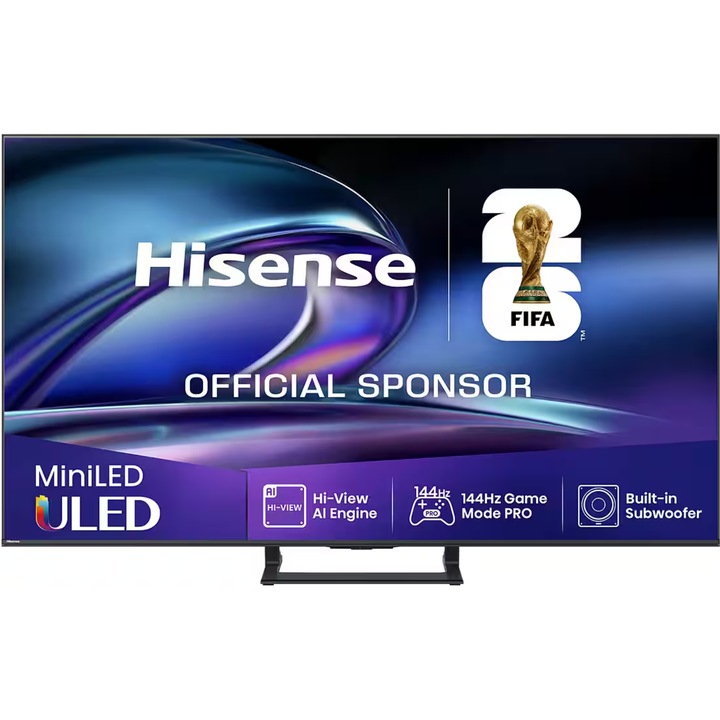 Televizor QLED Mini LED HISENSE 50E89Q, 125 cm, 4K, UHD, Smart TV, 144 Hz