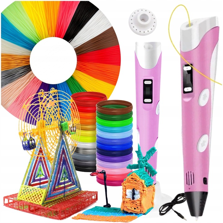 Set Pix 3D Roz 209m Filament, Cadou Educativ