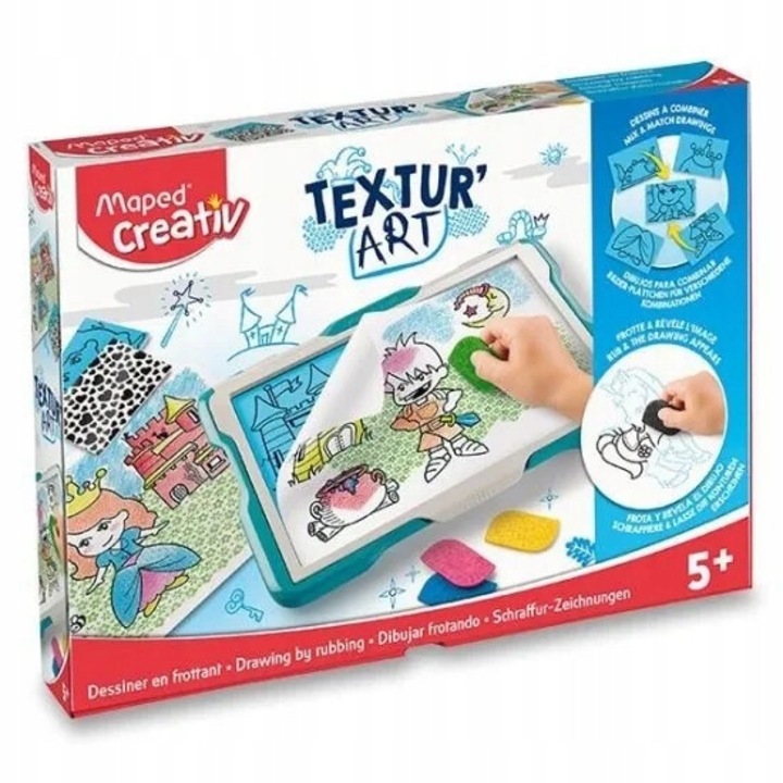 Tabla Educationala Maped Textur'Art pentru Desenat