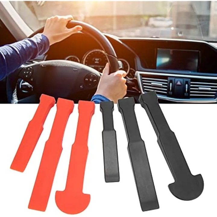 Set de bare de levier care nu deterioreaza, kit de scule durabile pentru reglarea panourilor cu mai multe pene, pentru accesorii auto universale